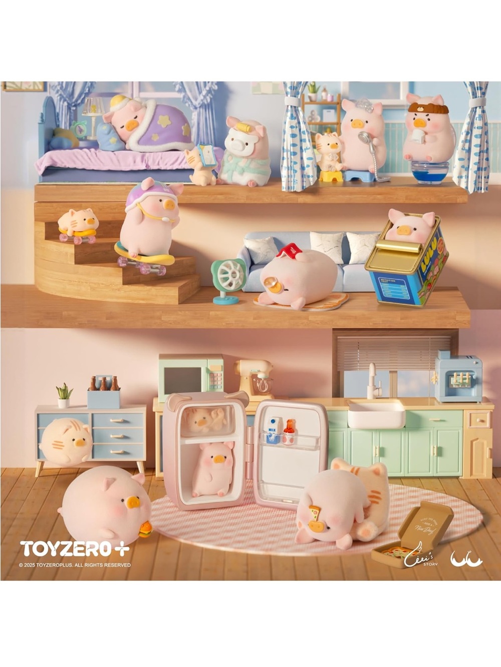 TOYZERO | Lulu The Piggy Stay With You Series | Whole Set